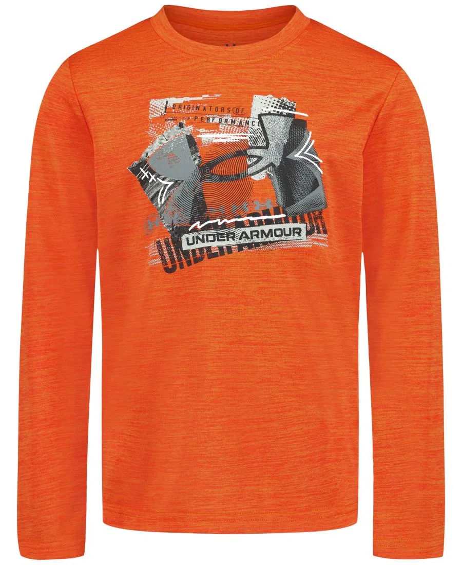 Футболка с длинным рукавом из полиэстера Under Armour, Outrangeous Orange