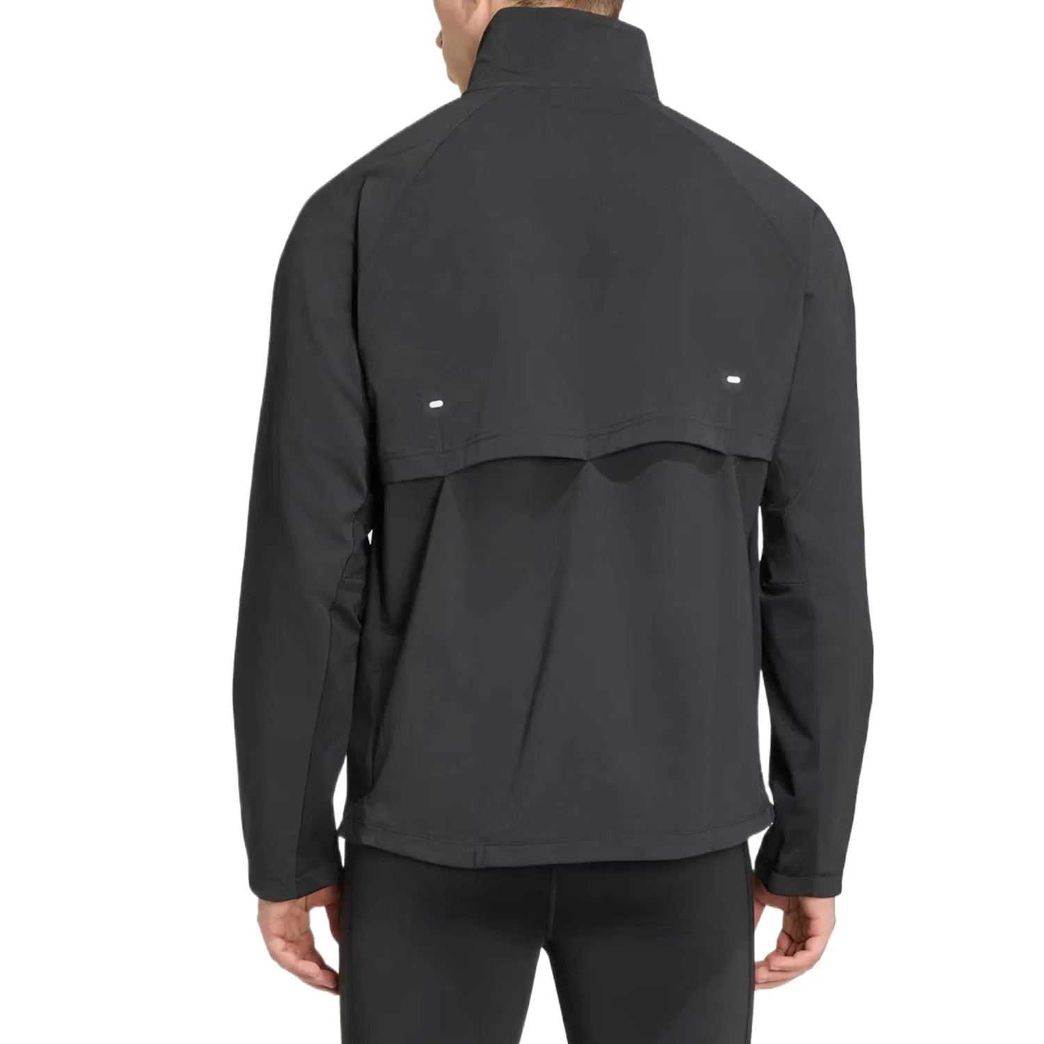 Мужская беговая куртка с воротником-стойкой Adidas, Black — фото 3