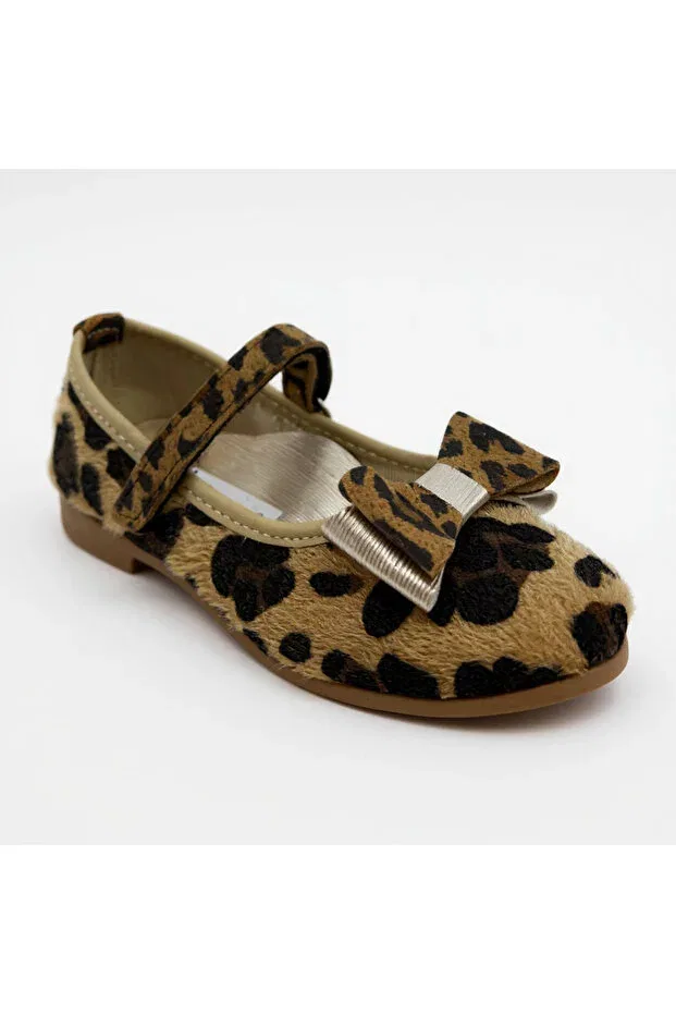 Детские балетки для девочек с ортопедической стелькой Tekiner, Leopard — фото 2