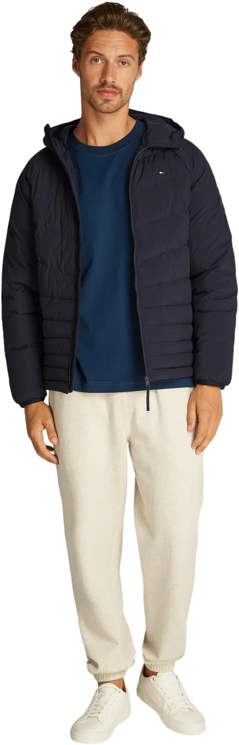 Мужская стеганая куртка с капюшоном Tommy Hilfiger, Desert Sky — фото 4