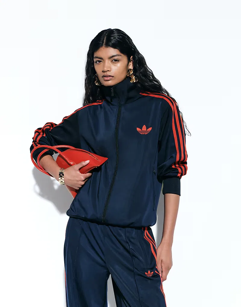 Спортивная куртка Adidas Originals Firebird в темно-синем и красном х - эксклюзивно в ASOS