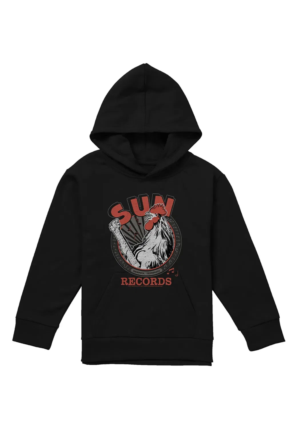 Детский худи с принтом Music Youth Kids Sun Records, Black