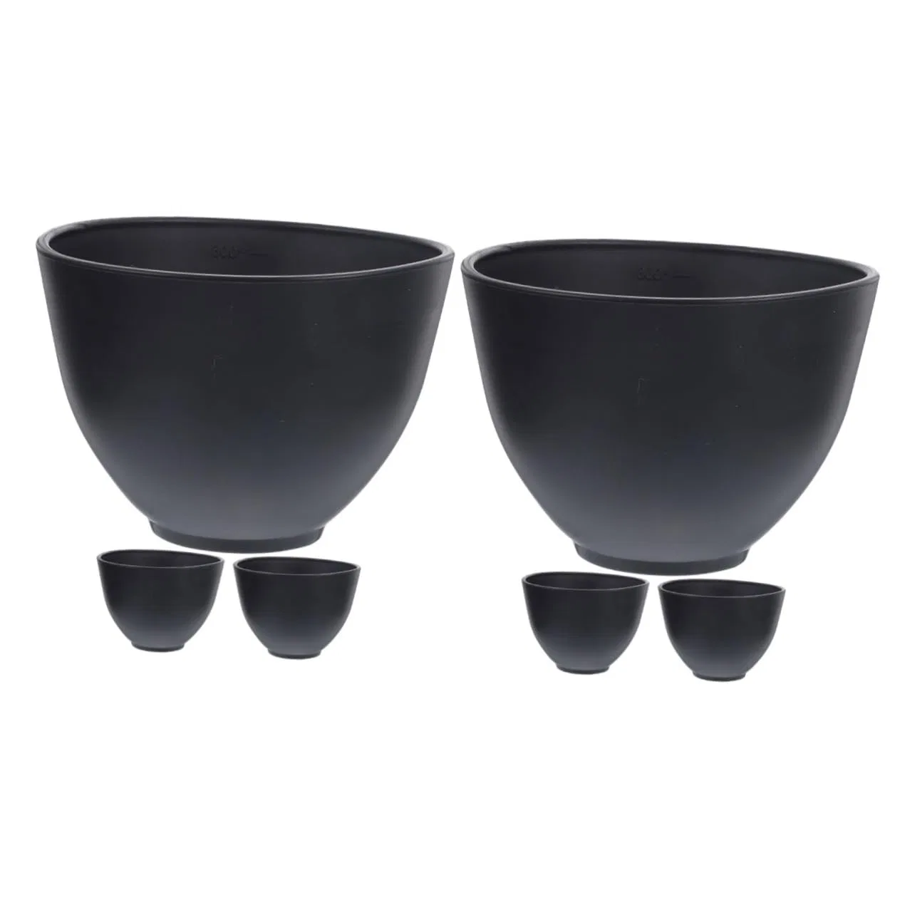 Миски для масок силиконовые, 6 шт, MAGICLULU, Black