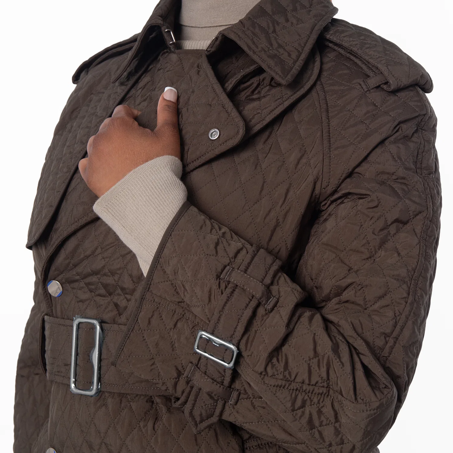Пальто-тренч стеганое Long Quilted Trench Coat Burberry, Loch — фото 2