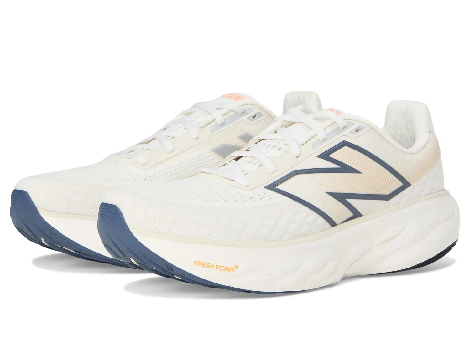 Детские беговые кроссовки с сетчатым верхом Fresh Foam X 1080 V14 New Balance, Sea Salt