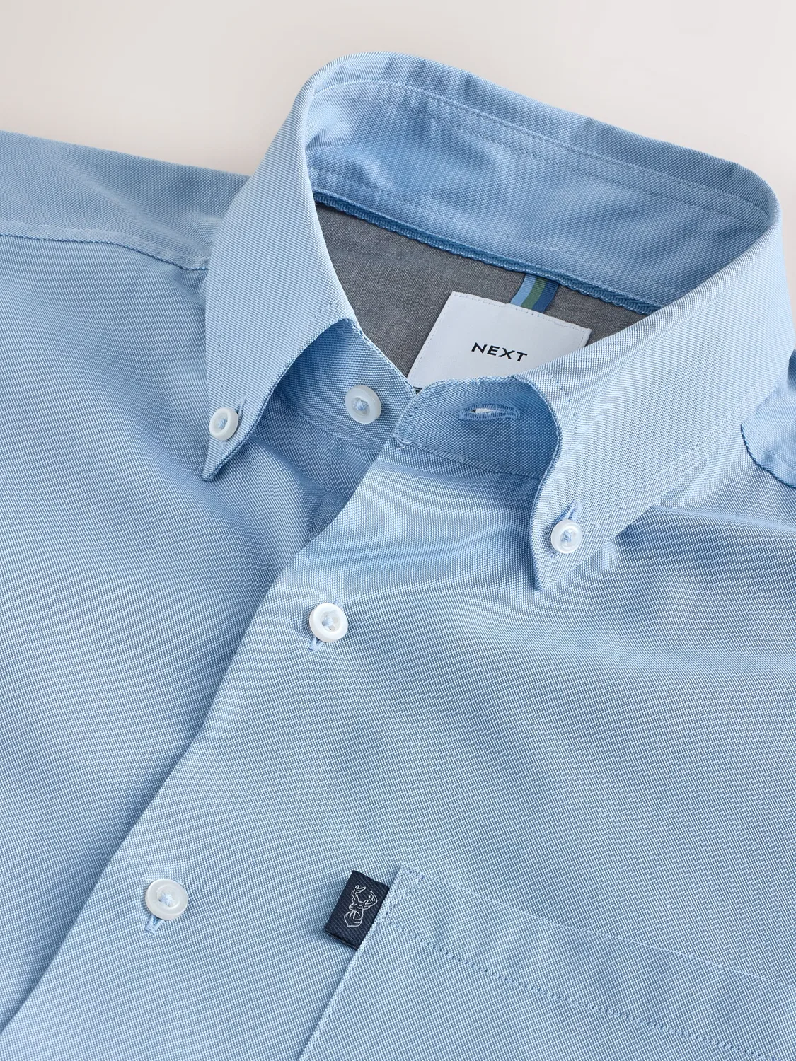 Рубашка оксфорд Slim Fit Next, голубой — фото 3