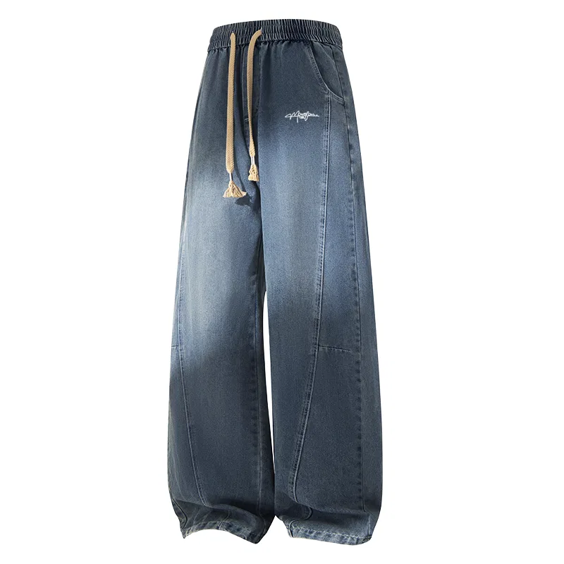Детские джинсы с расклешением MINISO, Bian Dao Denim Vintage Blue