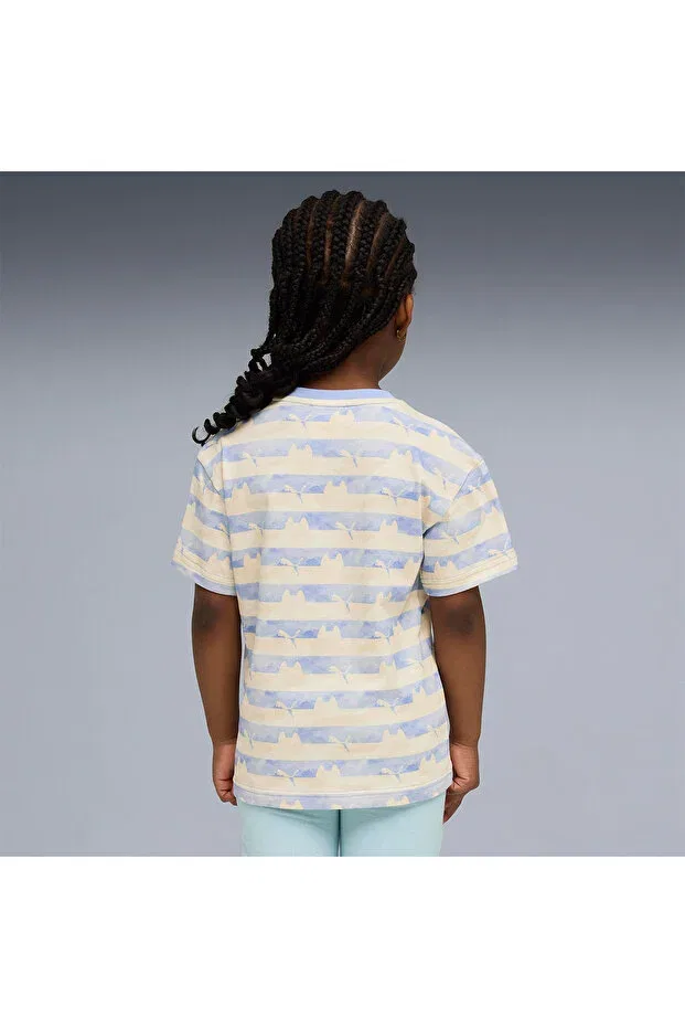 Детская футболка с принтом Gdh aop girl's t-shirt Puma, Multicolor — фото 2