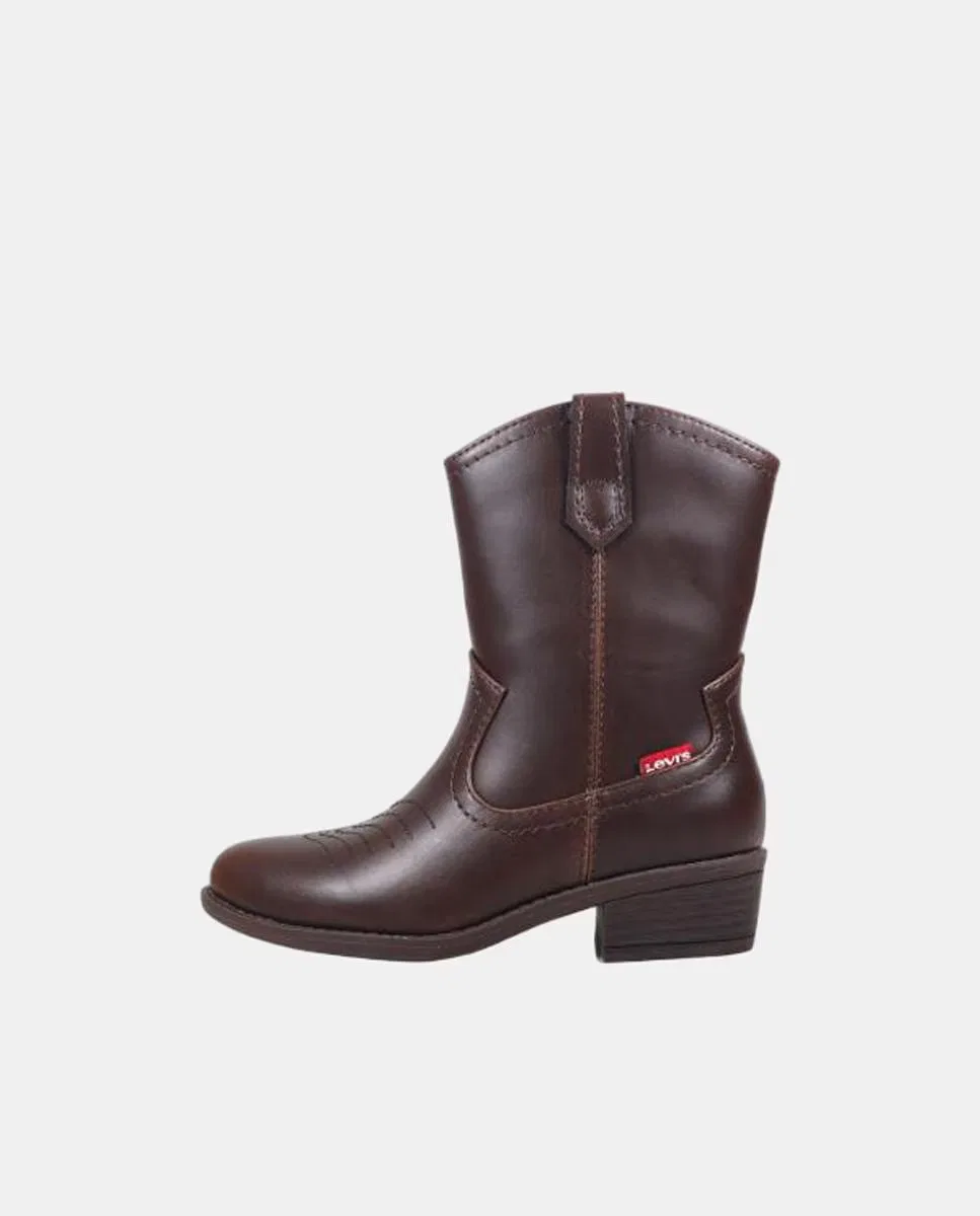 Детские ботинки, Cowboy Logo Lateral, Levi's kidswear, коричневый шоколадный