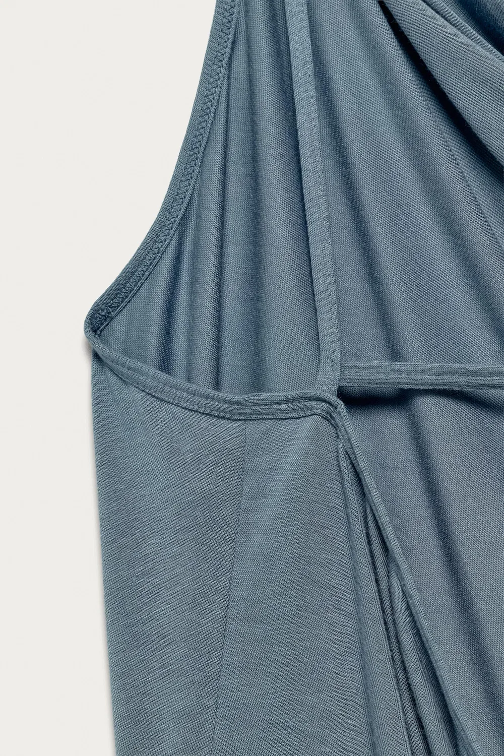 Топ с драпировкой от Marisa Berenson и Zara, Mid-Blue — фото 3