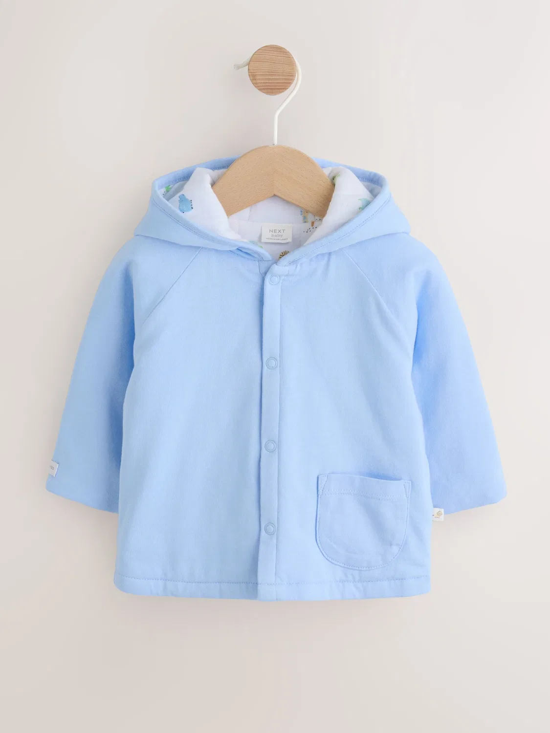 Куртка детская с капюшоном, Blue Jersey Next, синий