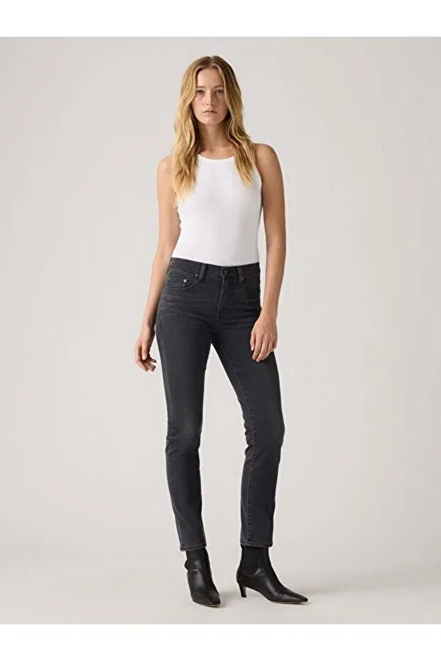Женские джинсы прямого кроя с высокой посадкой Together Time Levi'S, Black