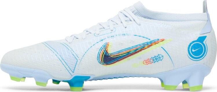 Бутсы Nike Mercurial Vapor 14 Pro FG 'Grey Light Marine', серый — фото 4