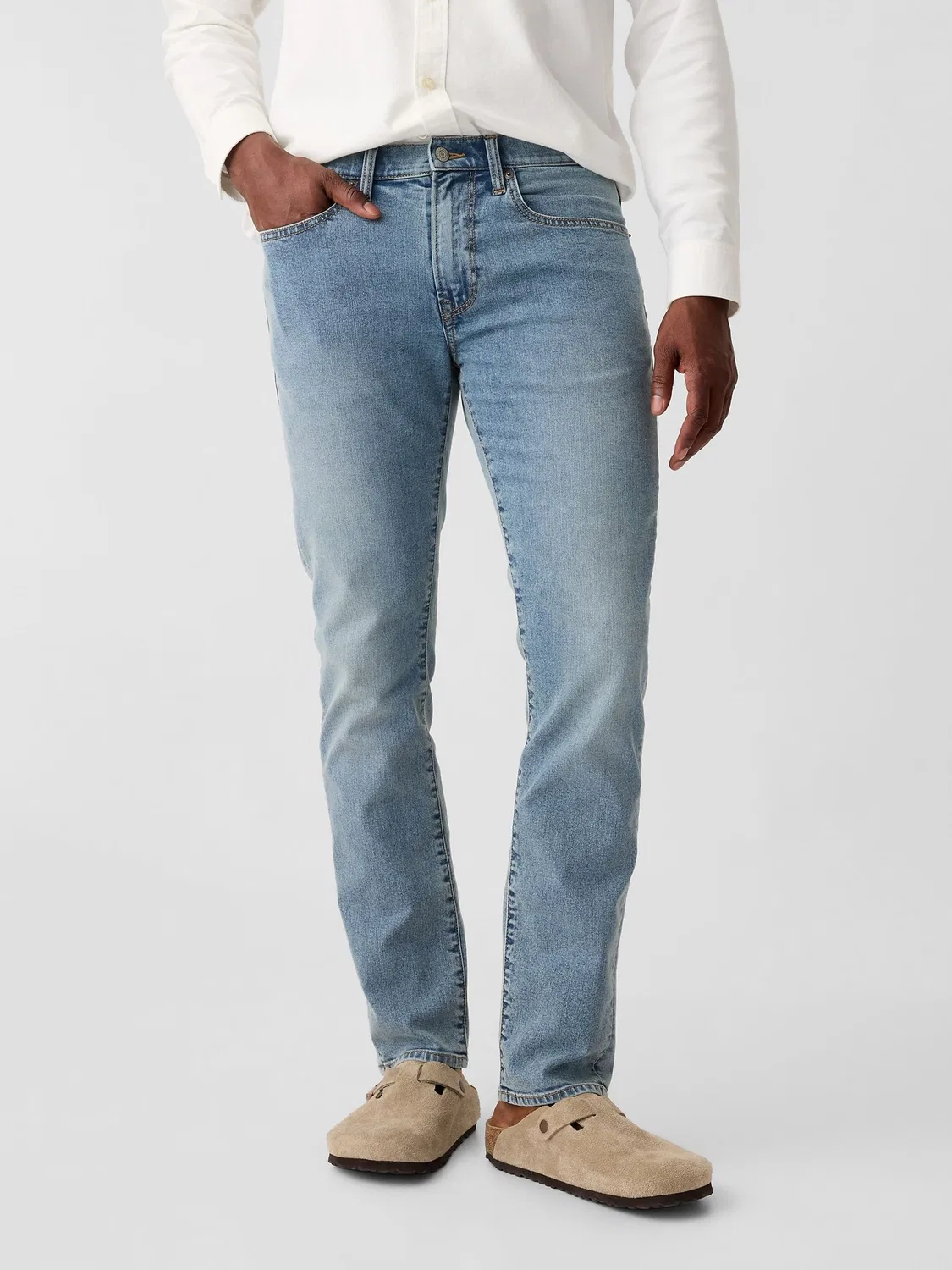 Джинсы Slim Fit Gap, Light Wash Blue