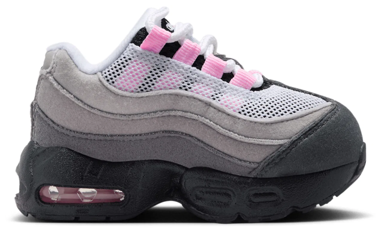 Кроссовки для девочек Air Max 95 Nike, цвет Black/Pink Foam/Medium Grey