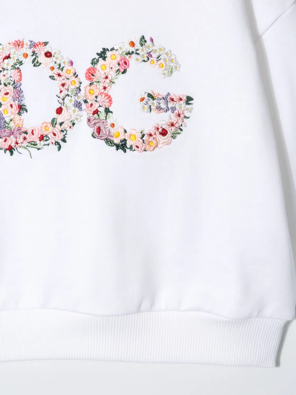 Dolce & Gabbana Свитшот с цветочным логотипом, белый — фото 2