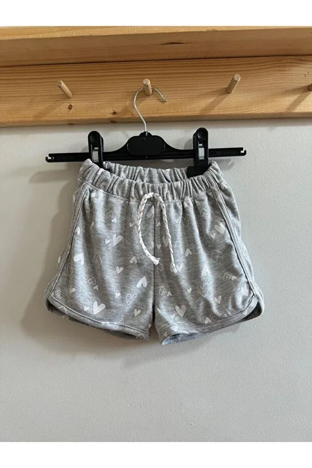 Детские шорты для девочек хлопковые Minibambi, Gray