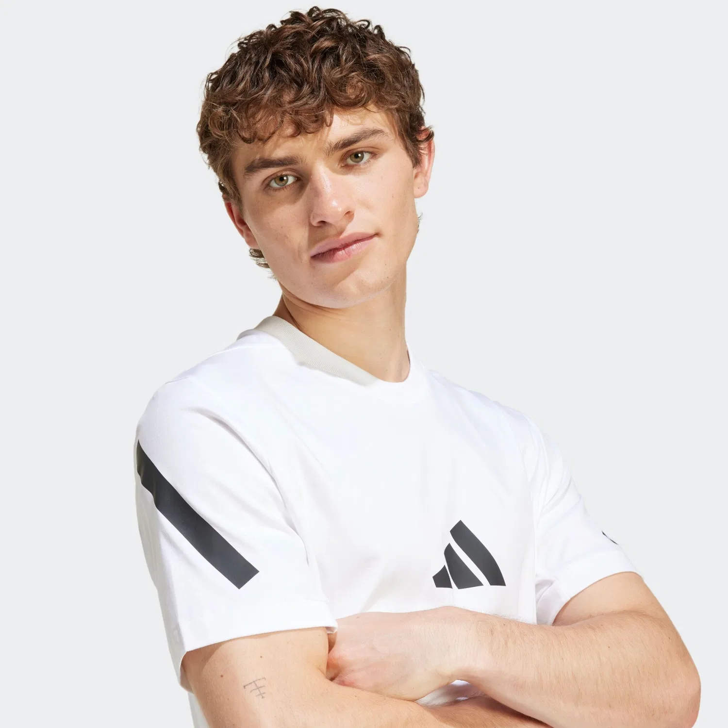 Детская футболка с принтом Adidas Sportswear, White — фото 4