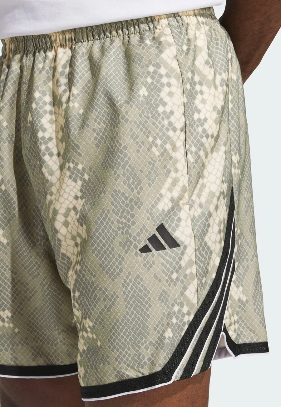 Спортивные шорты ADIDAS PERFORMANCE свободного кроя 'Crazylite' в светло-бежевом и темно-бежевом цветах — фото 4