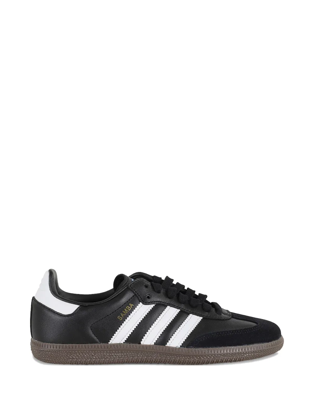 Кожаные кроссовки Samba OG Adidas, черный — фото 3