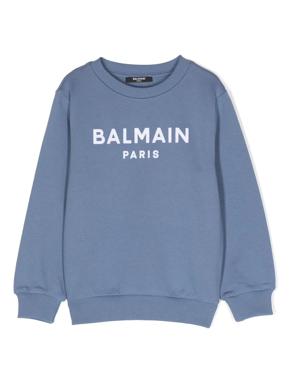 Свитшот с логотипом Balmain, синий