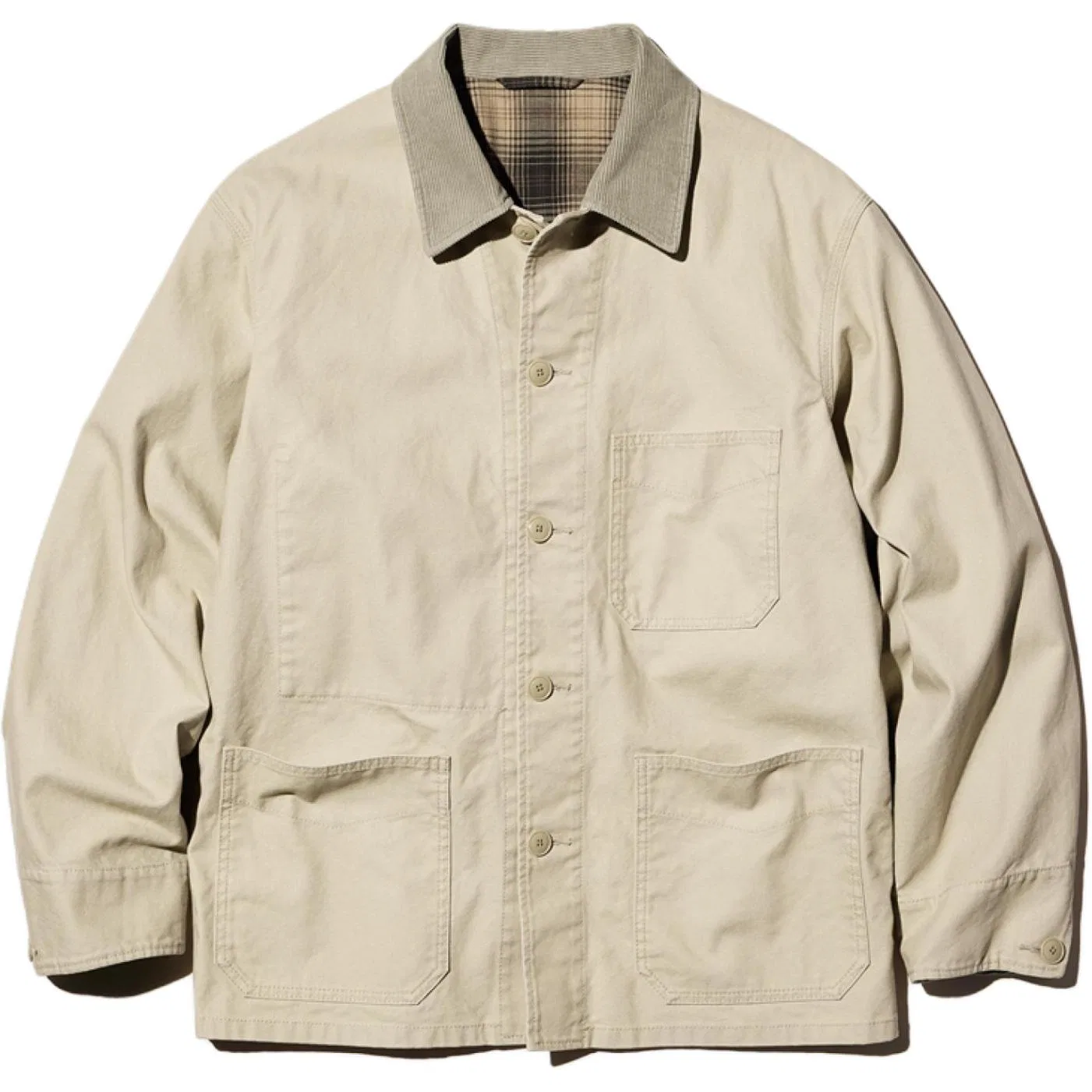 Куртка унисекс лацкан UNIQLO, Beige