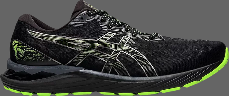 Кроссовки gel cumulus 23 'black green' Asics, черный - фото