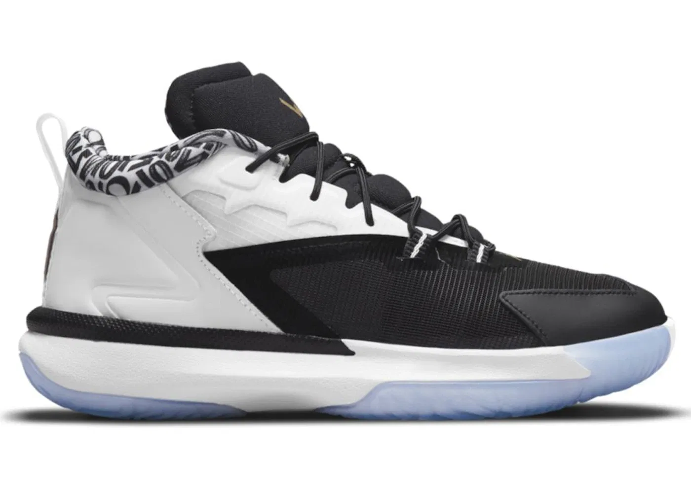 Детские баскетбольные кроссовки Jordan Zion 1 Jordan, Black/White/Metallic Gold