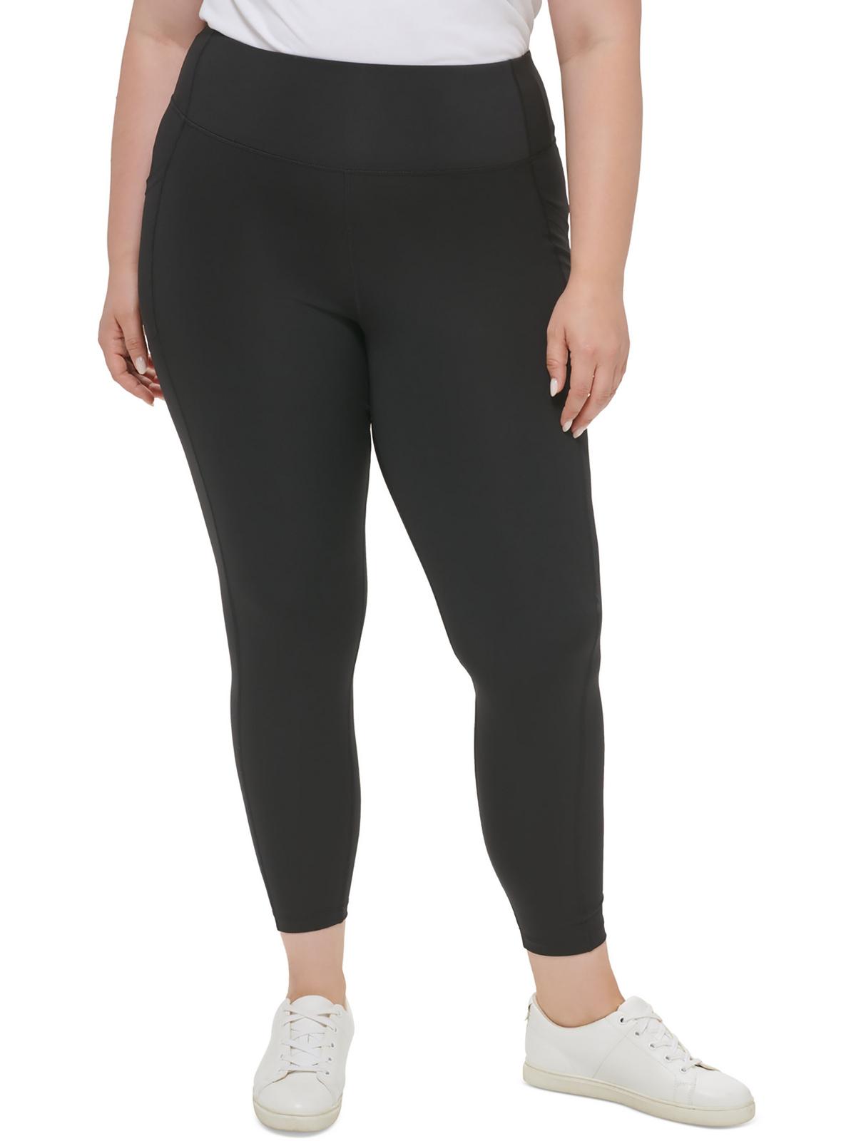 

Плюс женские леггинсы для фитнеса и тренировок Calvin Klein, черный