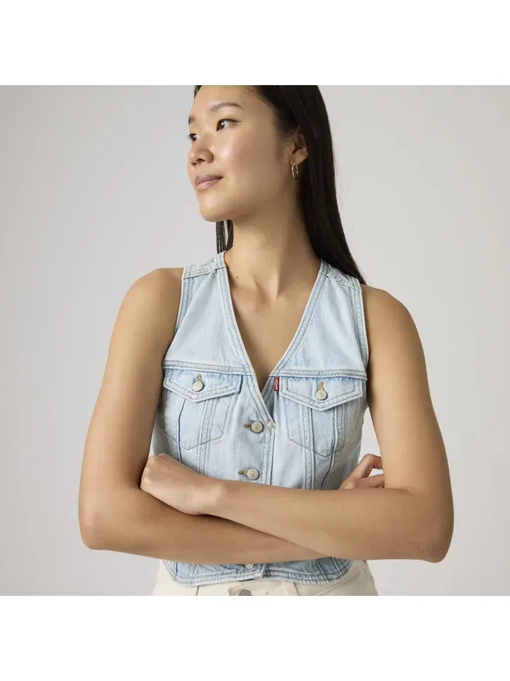 Жилет джинсовый Levi'S, голубой — фото 4