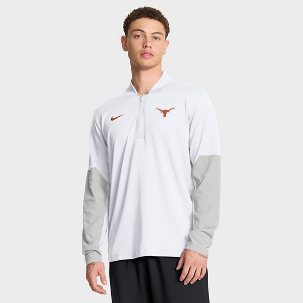 Мужская белая толстовка Texas Longhorns One Goal с полумолнией Nike — фото 2