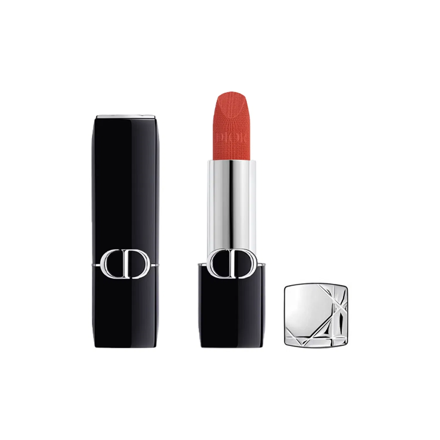 Женская матовая помада DIOR New Version Fierce Blue Gold Velvet Lipstick, #228 Mysterious, Red Ochre Nude