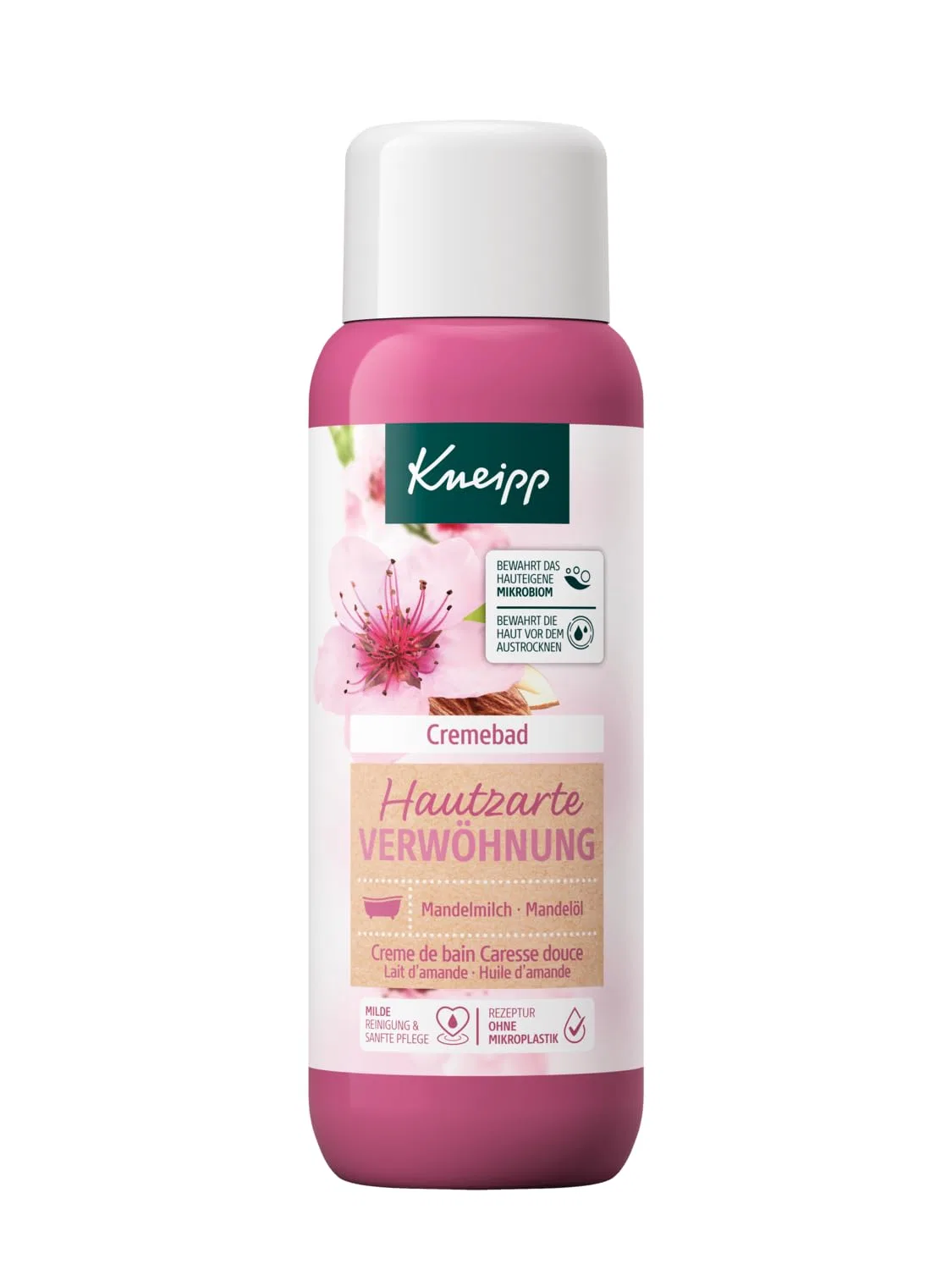 Пенная ванна Kneipp Skin Delicate Pampering, Миндальное молоко и масло, 400 мл