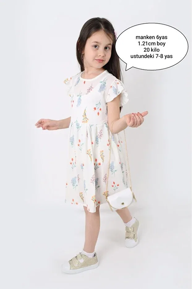 Детское платье для девочек с цветочным принтом Summer Floral Girl Dress Aden Kids, Small Flower