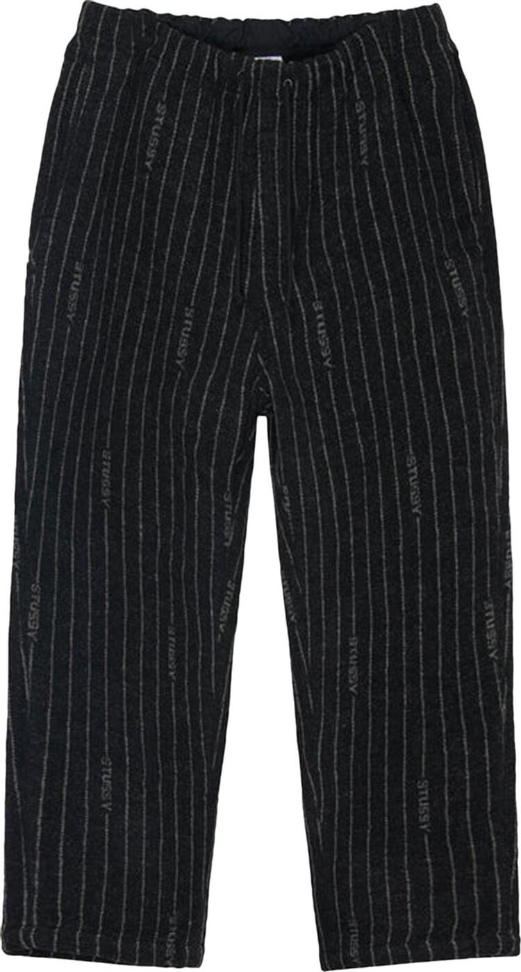 

Брюки Stussy x Nike Stripe Wool Pant 'Black', черный