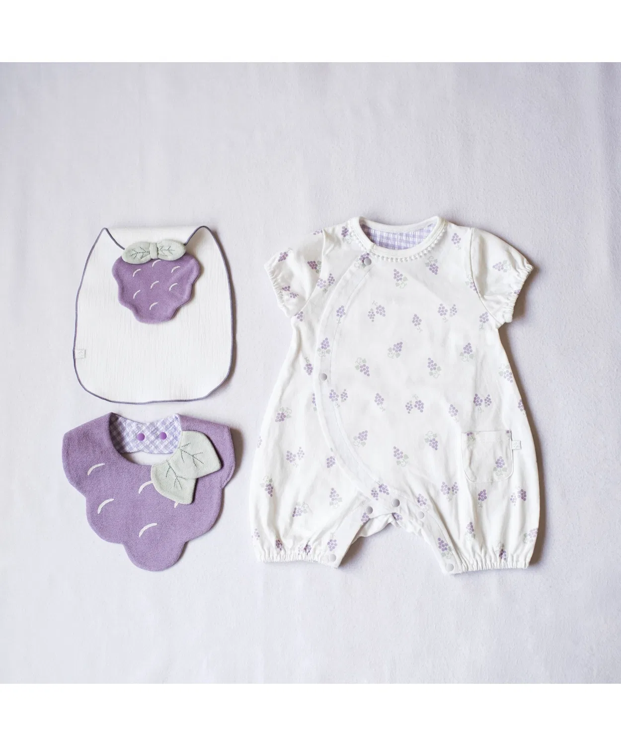 Детский хлопковый боди-комбинезон с фруктовым принтом Fruit Print Easy Romper mocmof, Pink — фото 4