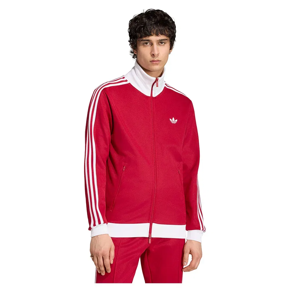 Мужской свитшот с молнией Franz Beckenbauer Classic Adidas Originals, Red