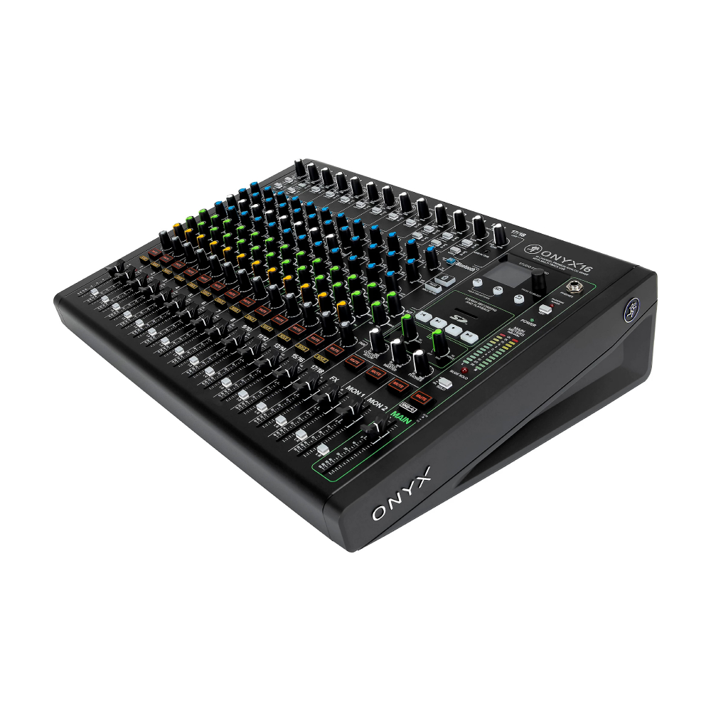 

Mackie Onyx12 12-канальный аналоговый микшер премиум-класса с многоканальным USB и Bluetooth
