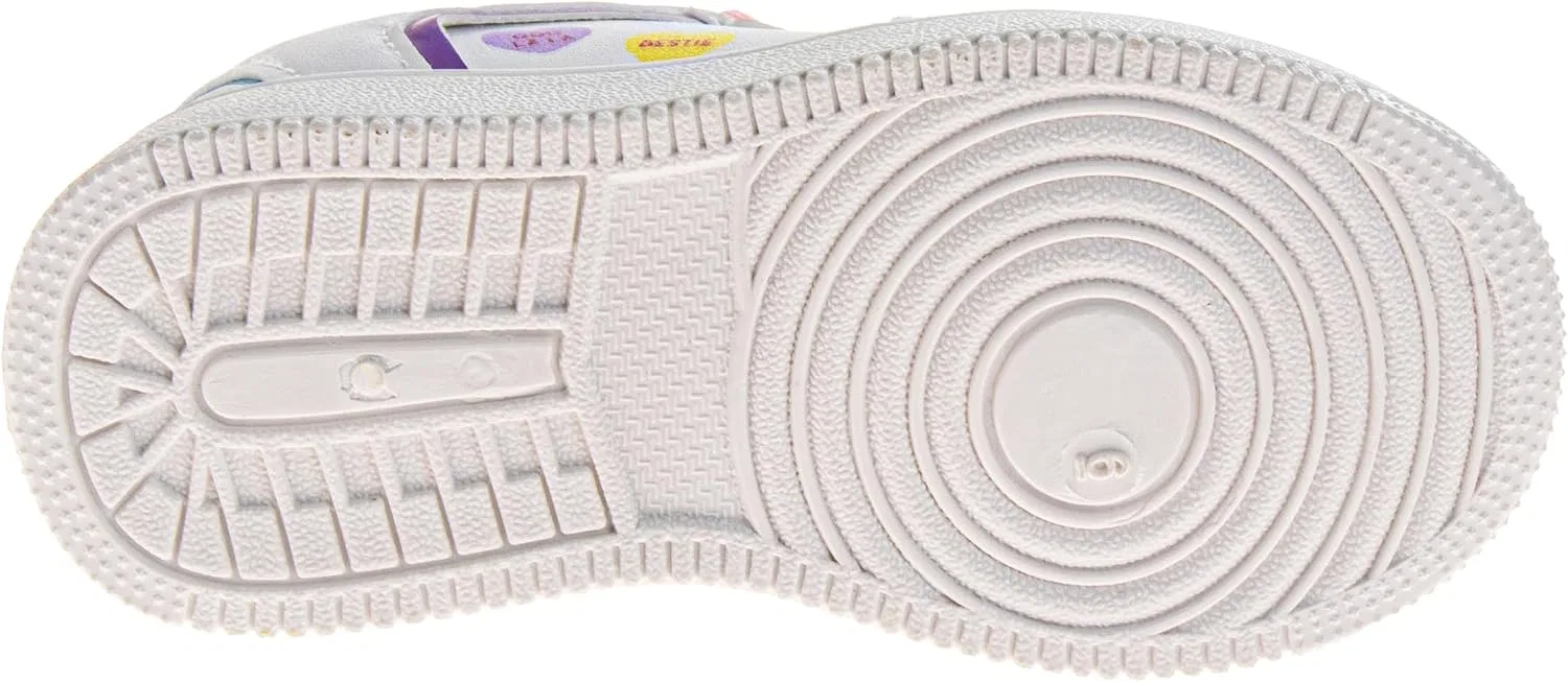 Детские кеды для девочек с принтом Heart Josmo, White Multi — фото 3