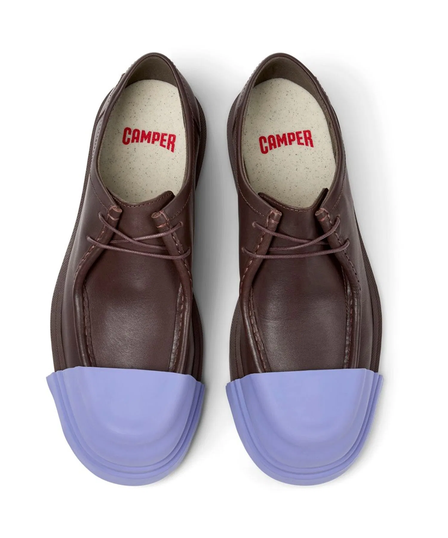 Мужские кожаные мокасины CAMPER JUNCTION тёмно-коричневые — фото 4