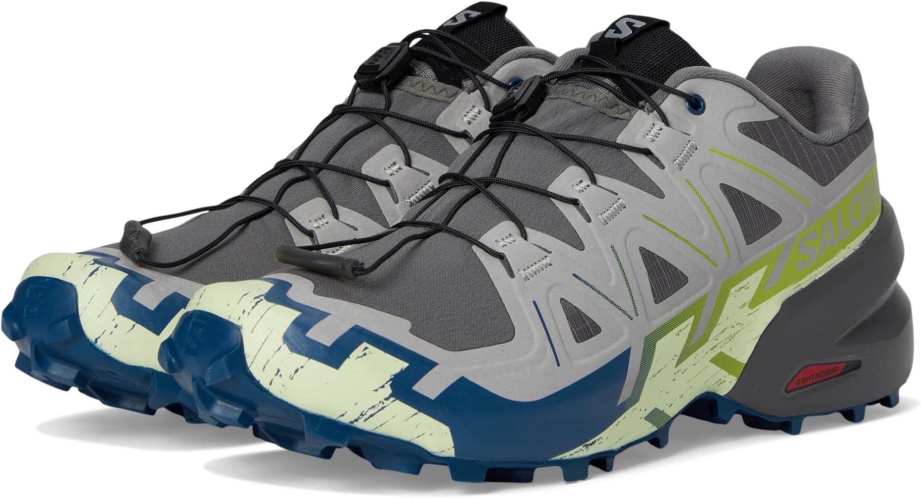 

Кроссовки Salomon Speedcross 6, цвет Castlerock/Lime Cream/Poseidon