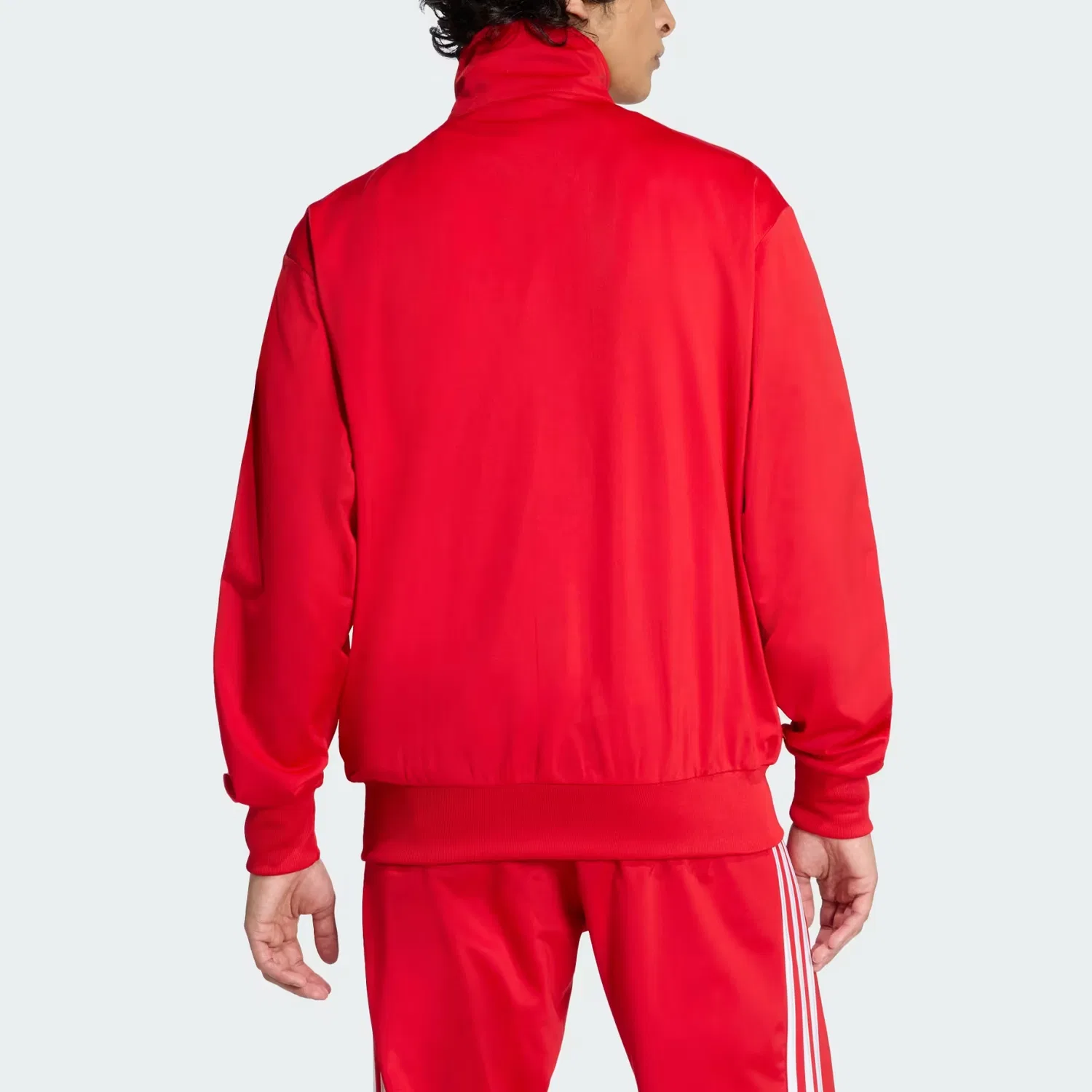 Худи на молнии с вышитым логотипом Adidas Originals, Lustrous Scarlet — фото 4