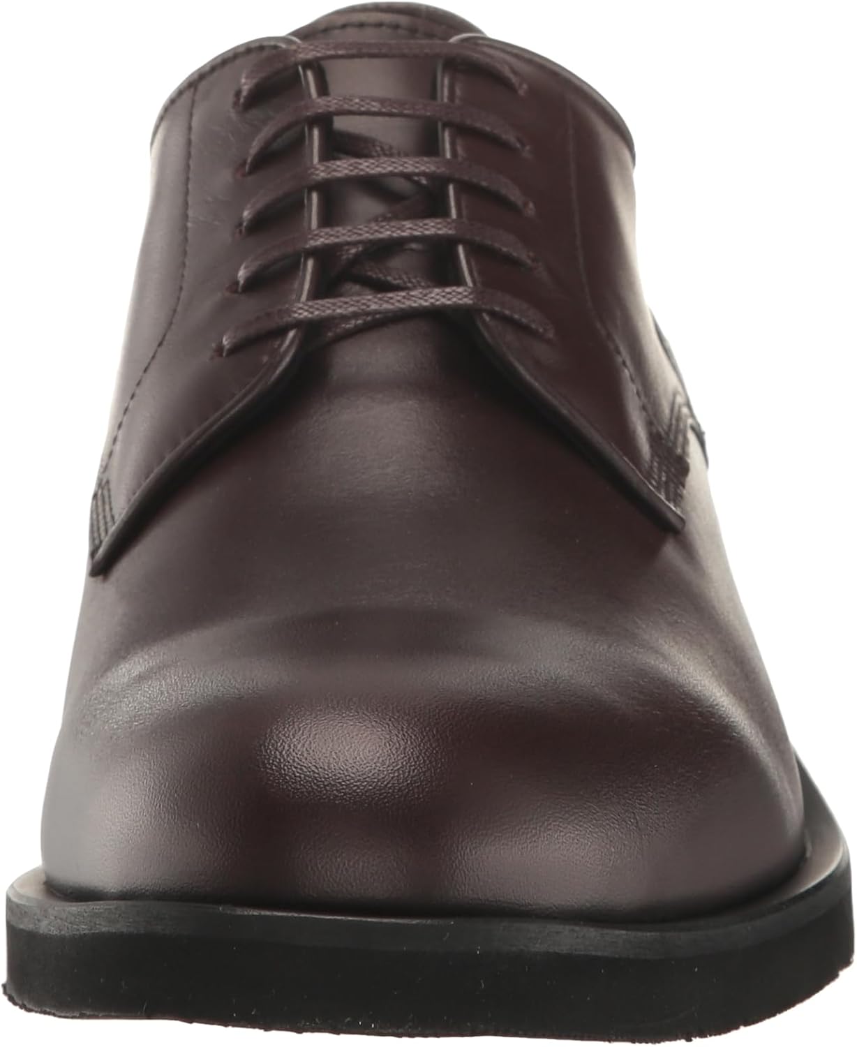 BOSS Мужские гладкие кожаные дерби туфли оксфорд, Deep Brown — фото 2