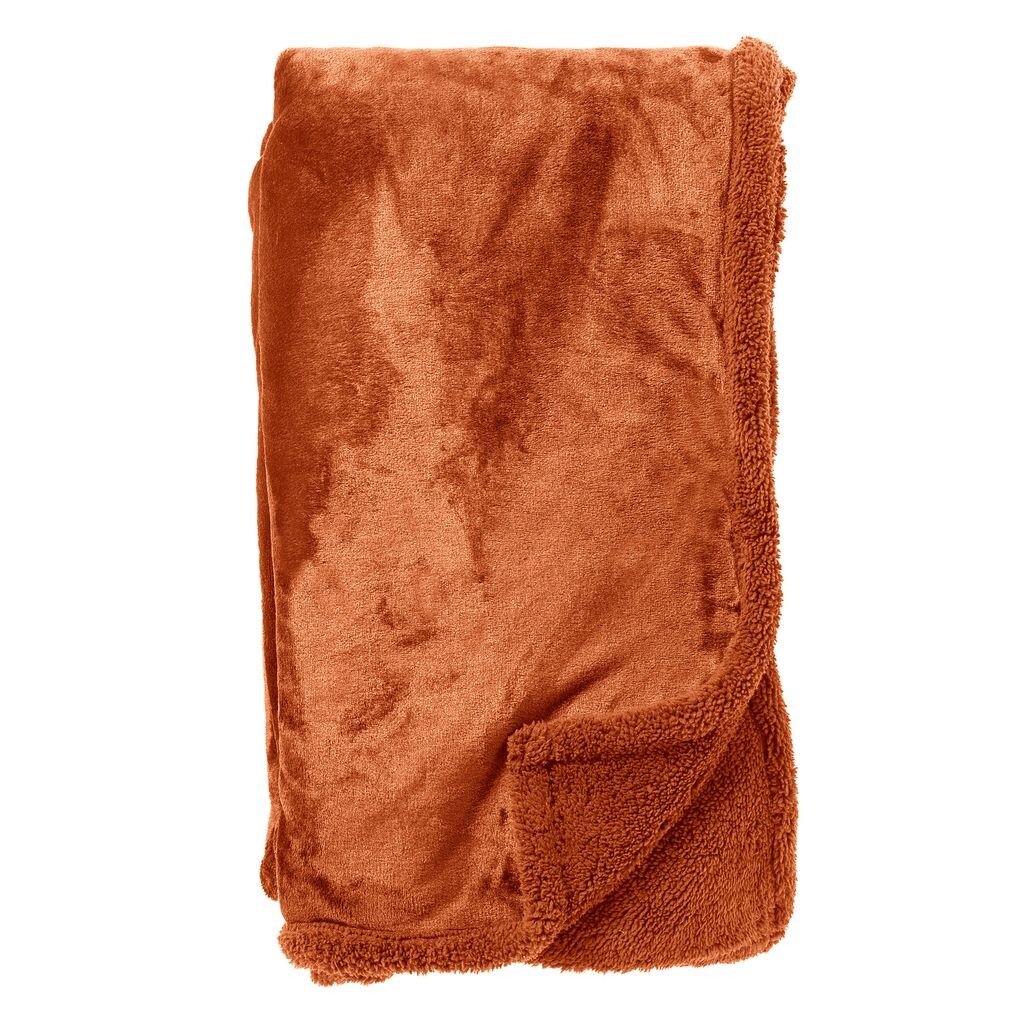 

Dutch Decor STANLEY - Одеяло 150x200 см - флис - Potters Clay - оранжевый