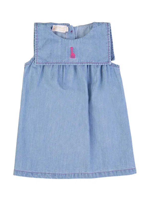 Комплект платье и трусики Sophie La Girafe denim dress Sophie La Girafe, голубой — фото 2