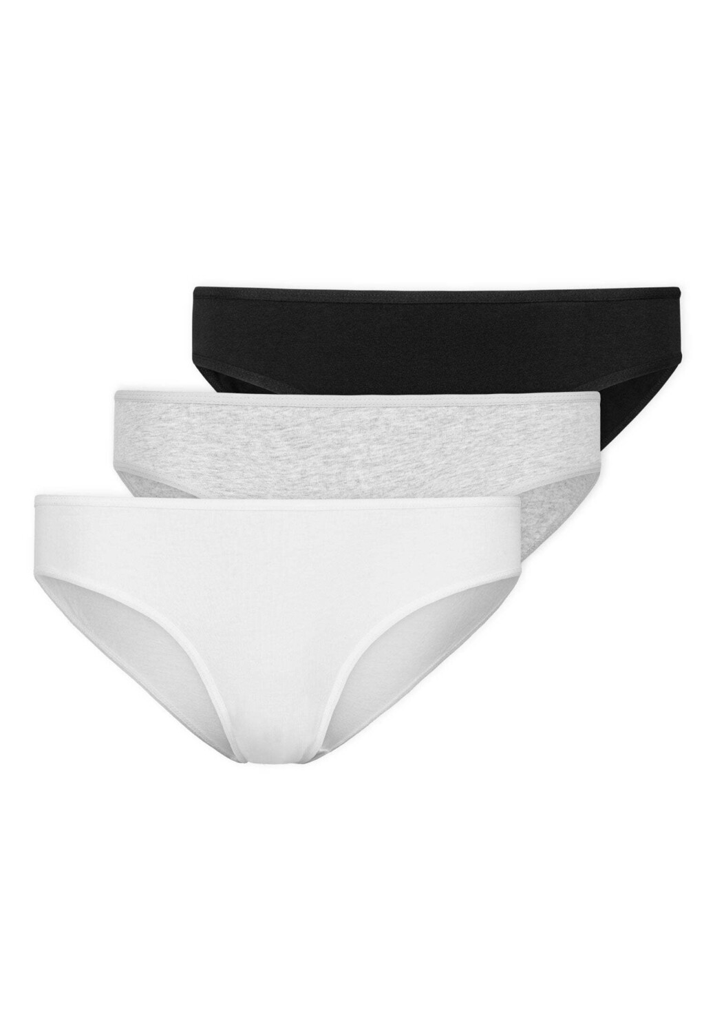 

Трусы SNOCKS Damens aus Bio Baumwolle 3 шт, цвет Mix (Weiß/Hellgrau/Schwarz)