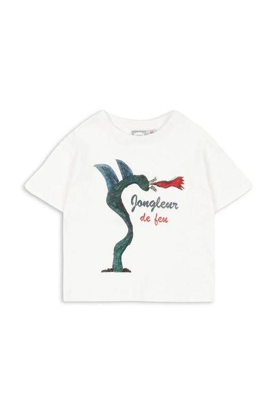 

Футболка с добавлением льна детская RHW X KS JONGLEUR TEE OCS Konges Sløjd, белый