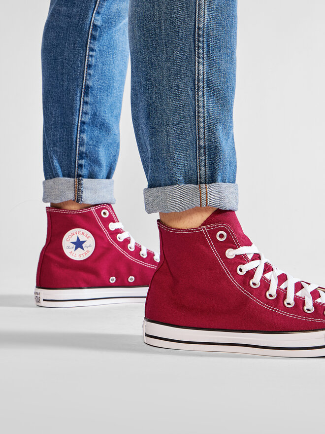 Кроссовки Converse, бордо — фото 2