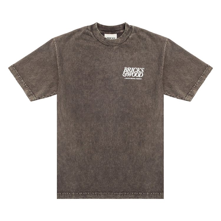 

Футболка Bricks & Wood A South Central Logo Tee 'Washed Cocoa', коричневый