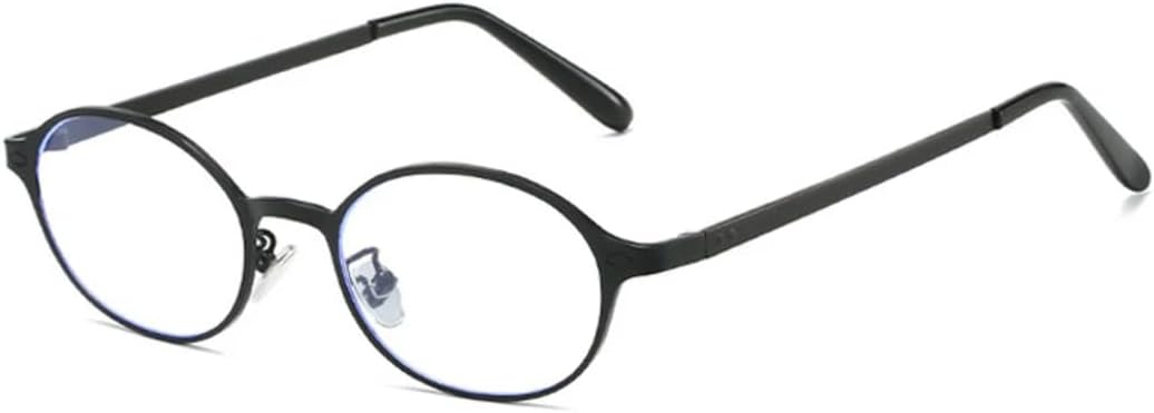 

Винтажные классические женские солнцезащитные очки в маленькой овальной металлической оправе с заклепками, мужские панк-очки с защитой от УФ-излучения UV400 UATXTAU, Black Clear